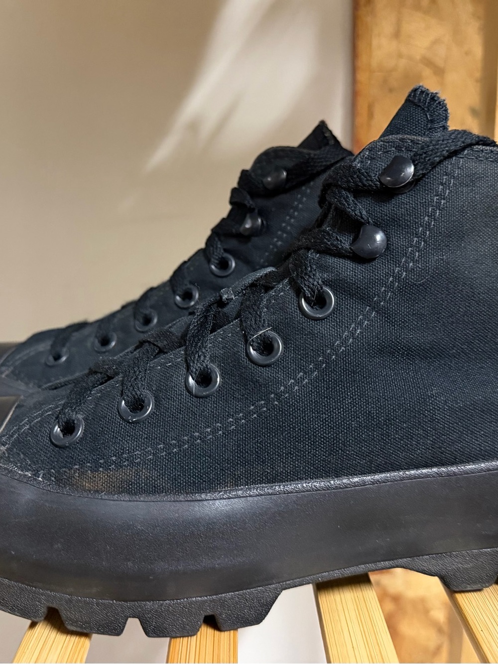 Converse CT Lugged Black High-Top Sneakers - Picture 2 of 4